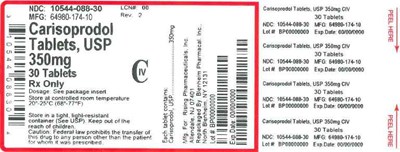 350mg 30ct (Label Carisoprodol Tabs 350mg Bpi(10544 088 30) Rising(64980 174 10) Rev2)